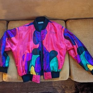 Vintage Picasso silk bomber jacket